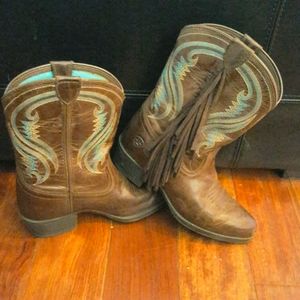 Ariat Fringe Western Boots Excellent condition